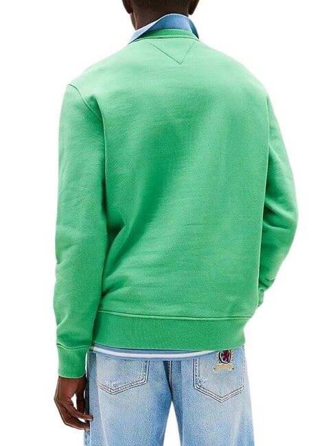 TH JEANS Cotton crewneck sweatshirt coastal green - Sweatshirts