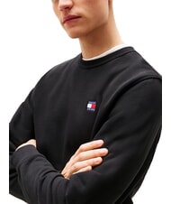 TOMMY HILFIGER TH JEANS Cotton crewneck sweatshirt black - Sweatshirts - 3