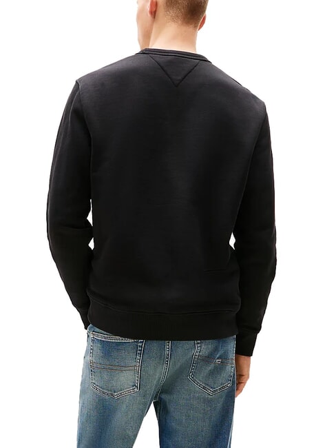 TH JEANS Cotton crewneck sweatshirt black - Sweatshirts