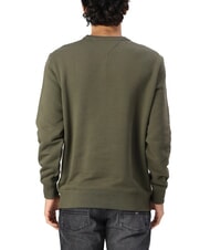 TOMMY HILFIGER TH JEANS Cotton crewneck sweatshirt fatigue green - Sweatshirts - 2