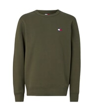TOMMY HILFIGER TH JEANS Cotton crewneck sweatshirt fatigue green - Sweatshirts - 4
