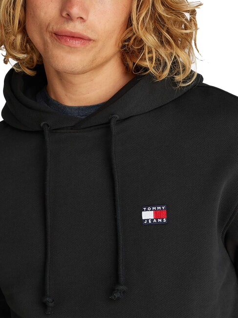 TH JEANS Flag Patch Hoodie black - Sweatshirts