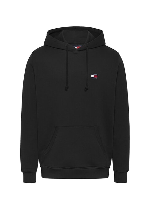 TH JEANS Flag Patch Hoodie black - Sweatshirts