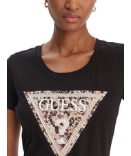 GUESS LEO TRIANGLE Short-sleeved T-shirt jetbla - T-shirt - 3