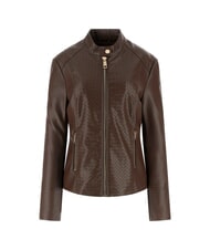 GUESS CLAUDINE Biker Jacket dark coffee - Women's Jackets - 4