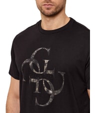 GUESS SHIMMER 4G Cotton T-Shirt jetbla - T-shirt - 3
