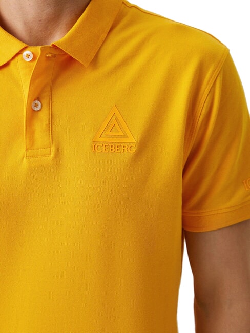 TRIANGLE Short-sleeved polo shirt yellow - Polo shirt