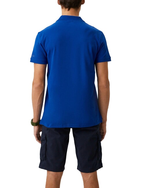 TRIANGLE Short-sleeved polo shirt blue - Polo shirt