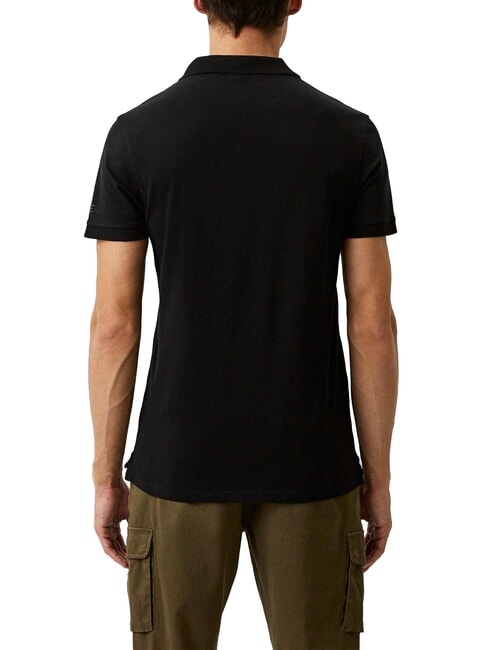 TRIANGLE Short-sleeved polo shirt black - Polo shirt