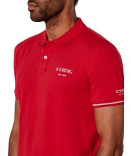 ICEBERG BASIC Cotton polo shirt red - Polo shirt - 3