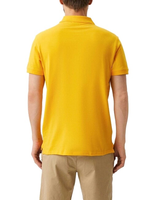 TRIANGLE Short-sleeved polo shirt yellow - Polo shirt
