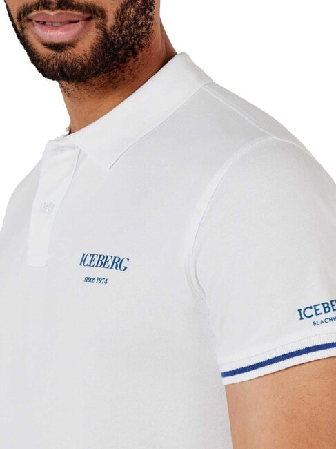 BASIC Cotton polo shirt white - Polo shirt