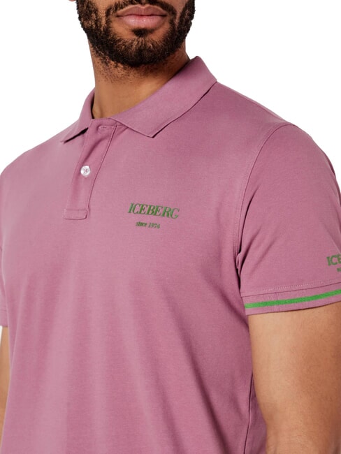 BASIC Cotton polo shirt ruspberry - Polo shirt
