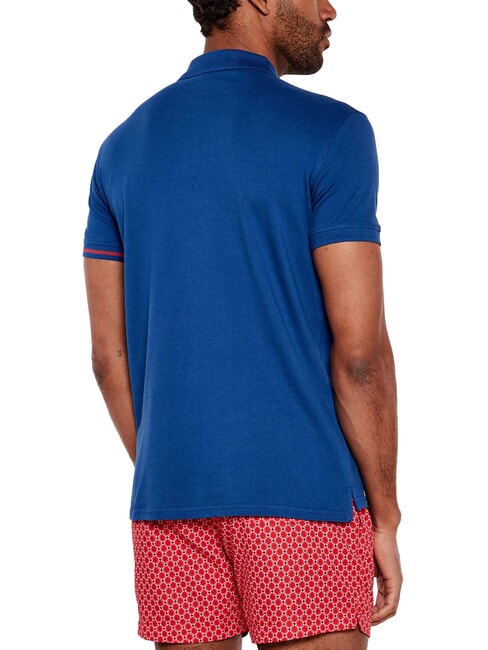 BASIC Cotton polo shirt blue - Polo shirt