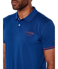 ICEBERG BASIC Cotton polo shirt blue - Polo shirt - 3