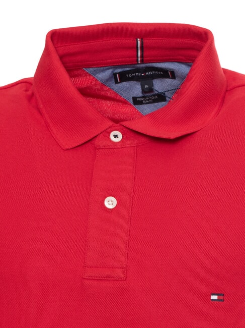 TH Short-sleeved pique cotton polo shirt primary red - Polo shirt