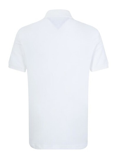 TH Short-sleeved cotton polo shirt bright white - Polo shirt