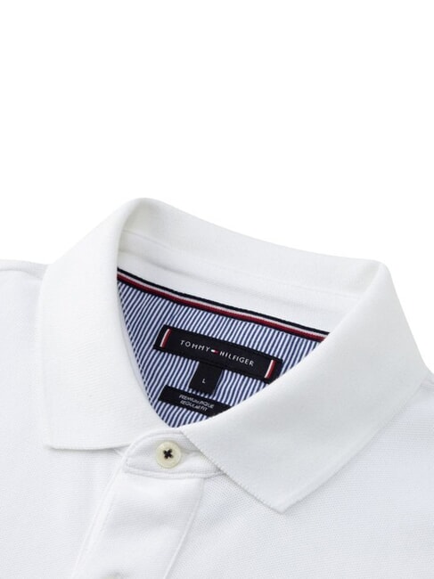 TH Short-sleeved cotton polo shirt bright white - Polo shirt