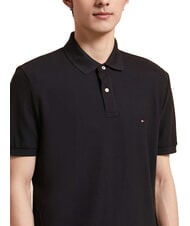 TOMMY HILFIGER TH Short-sleeved cotton polo shirt ck black - Polo shirt - 3