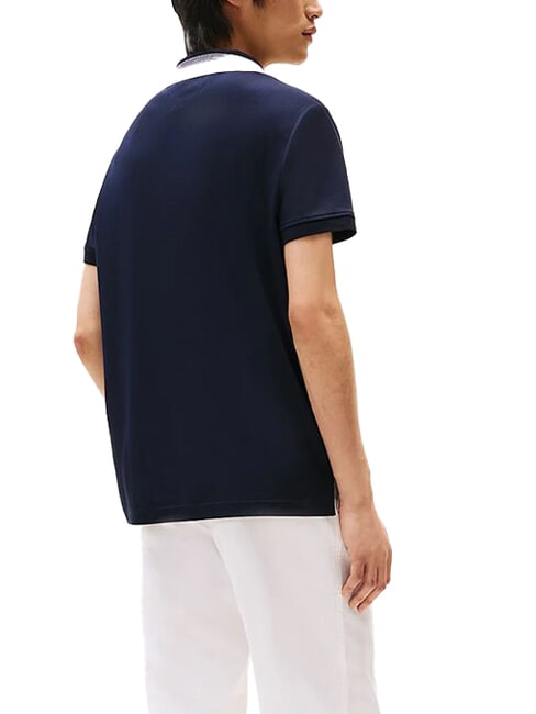 TH Short-sleeved polo shirt with striped collar desert sky - Polo shirt