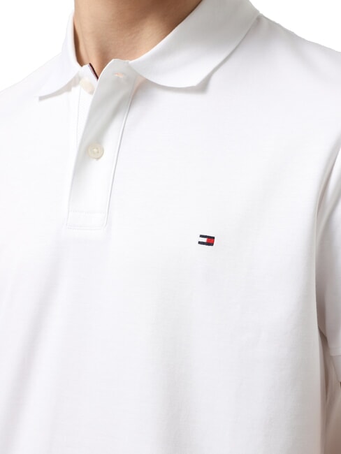 TH Short-sleeved cotton polo shirt white - Polo shirt