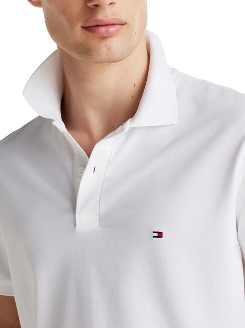 TH Short-sleeved cotton polo shirt white - Polo shirt
