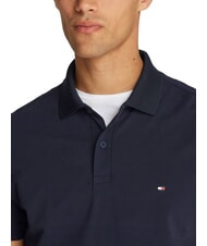 TOMMY HILFIGER TH Short-sleeved cotton polo shirt desert sky - Polo shirt - 3