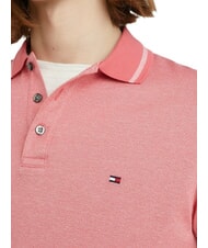 TOMMY HILFIGER TH Short-sleeved cotton polo shirt pink - Polo shirt - 3