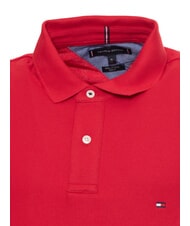 TOMMY HILFIGER TH Short-sleeved pique cotton polo shirt - Polo shirt