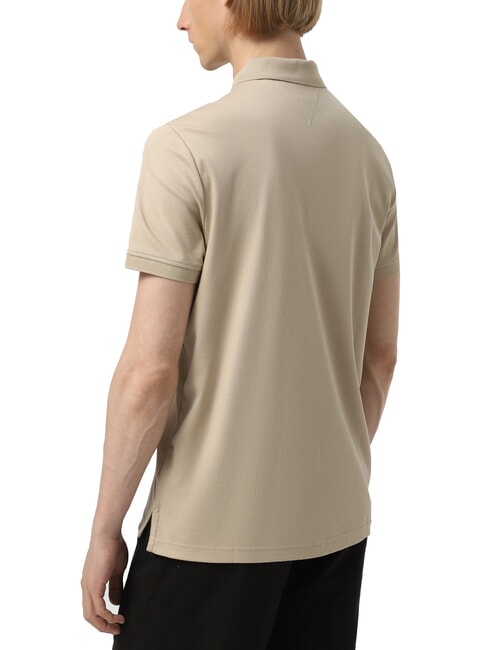 TH Short-sleeved cotton polo shirt sandalwood - Polo shirt