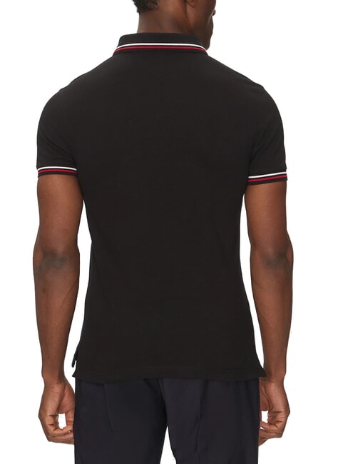 TH TIPPED Slim fit short-sleeved polo shirt black - Polo shirt