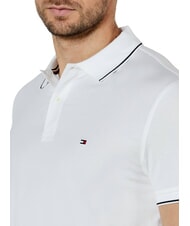 TOMMY HILFIGER TH Short-sleeved polo shirt with piping white - Polo shirt - 3