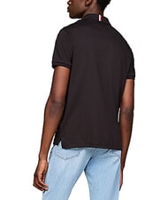 TOMMY HILFIGER TH Short-sleeved polo shirt with collar ribbon black - Polo shirt - 2