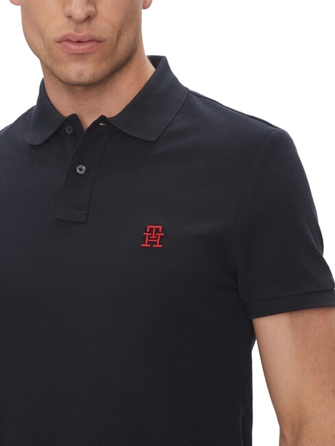 TH Short-sleeved polo shirt with monogram embroidery desert sky - Polo shirt