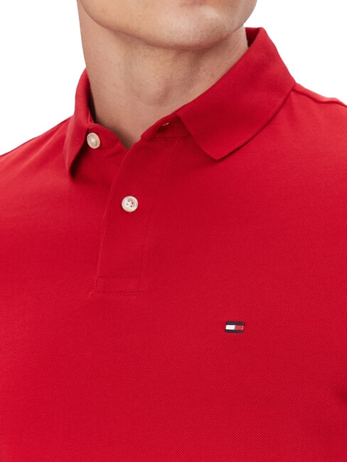 TH Regular fit short-sleeved polo shirt medium red - Polo shirt