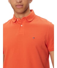 TOMMY HILFIGER TH Regular fit short-sleeved polo shirt brilliant orange - Polo shirt - 3