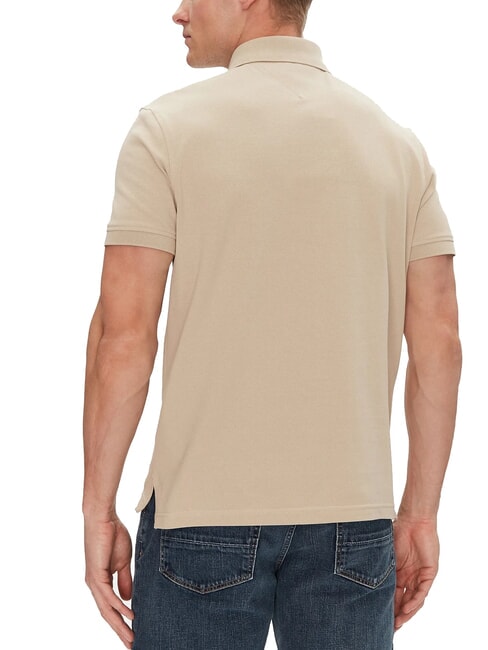 TH Regular fit short-sleeved polo shirt sandalwood - Polo shirt