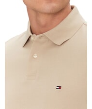 TOMMY HILFIGER TH Regular fit short-sleeved polo shirt sandalwood - Polo shirt - 3