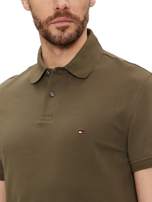 TH Regular fit short-sleeved polo shirt army green - Polo shirt