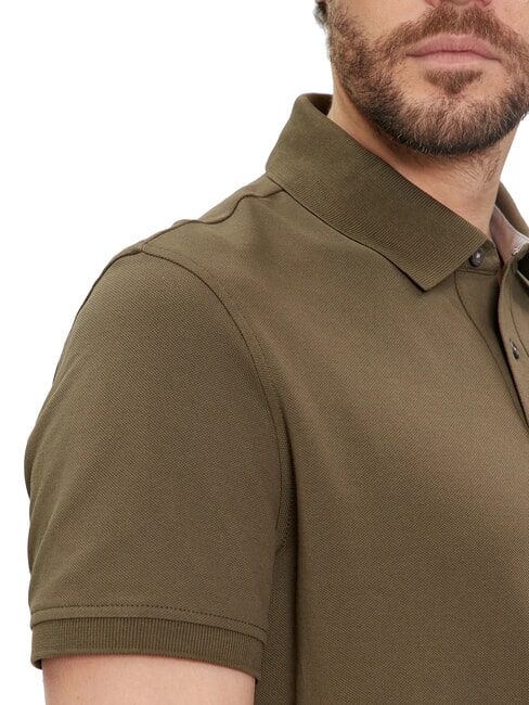 TH Regular fit short-sleeved polo shirt army green - Polo shirt