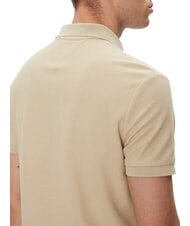 TOMMY HILFIGER TH Short-sleeved polo shirt with monogram embroidery sandalwood - Polo shirt - 4