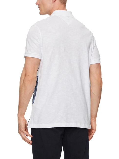 TH Short-sleeved polo shirt with print white - Polo shirt