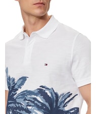 TOMMY HILFIGER TH Short-sleeved polo shirt with print white - Polo shirt - 3
