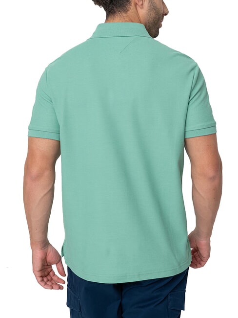 TH Short-sleeved polo shirt with monogram embroidery Fort Green - Polo shirt