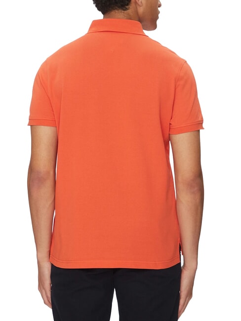 TH Regular fit short-sleeved polo shirt brilliant orange - Polo shirt
