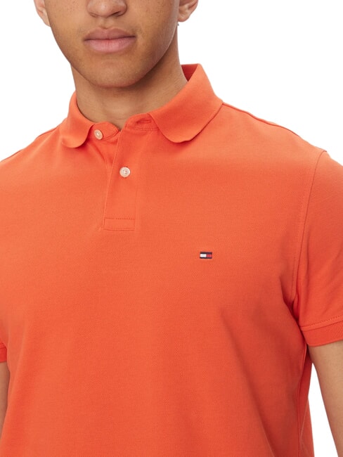 TH Regular fit short-sleeved polo shirt brilliant orange - Polo shirt