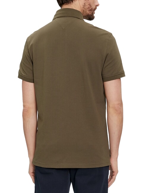TH Regular fit short-sleeved polo shirt army green - Polo shirt