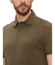 TOMMY HILFIGER TH Regular fit short-sleeved polo shirt army green - Polo shirt - 3
