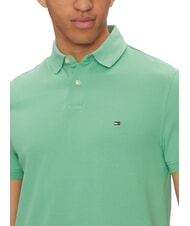 TOMMY HILFIGER TH Regular fit short-sleeved polo shirt Fort Green - Polo shirt - 3