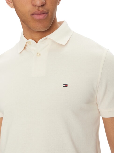 TH Regular fit short-sleeved polo shirt ivory petal - Polo shirt